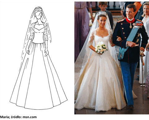 maria księżniczka suknia ślubna