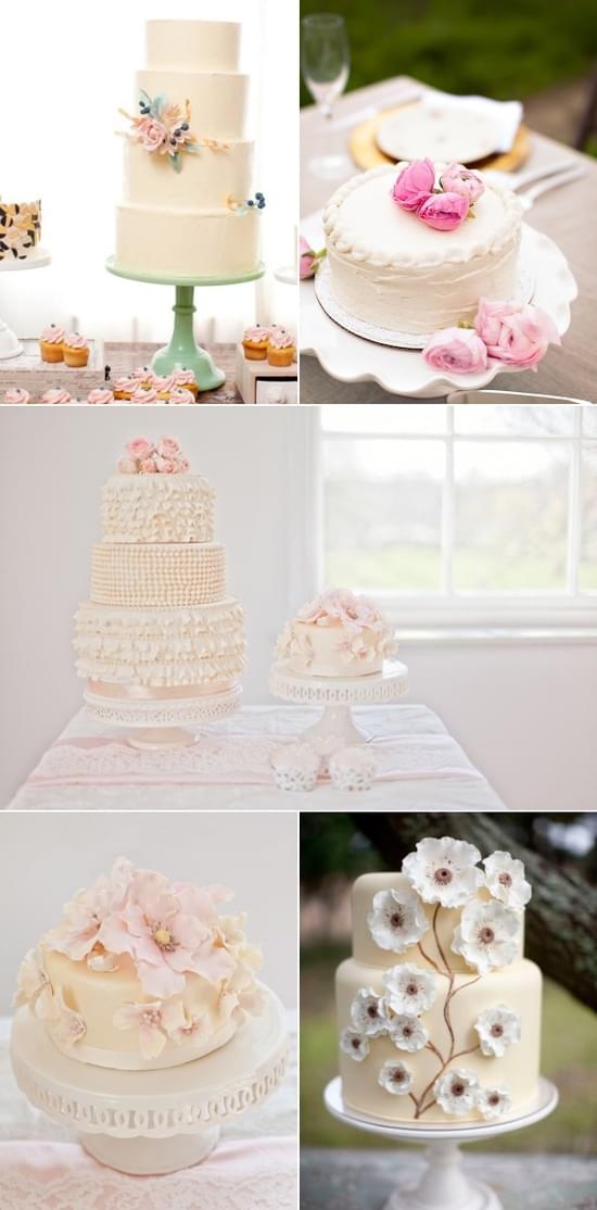 torty wesele ślubne białe kremowe torty